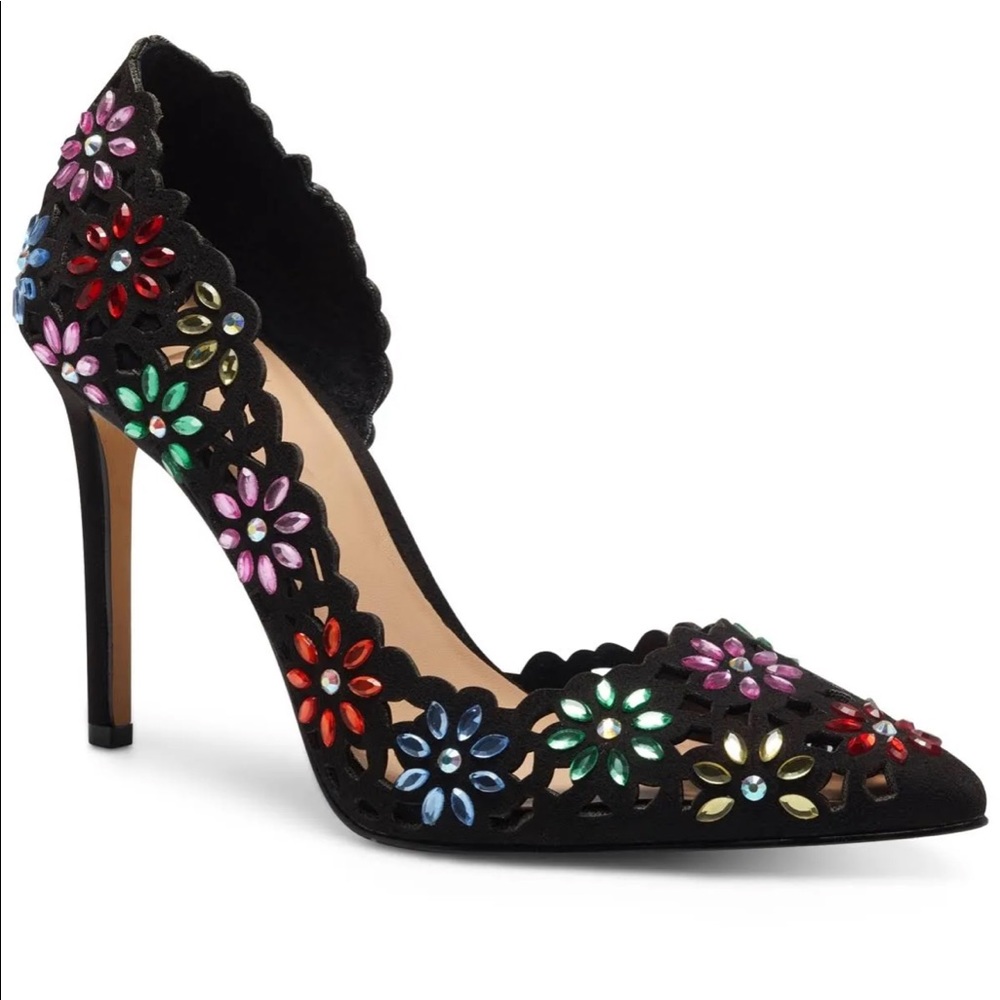 INC International Concepts Women's Kenjay D'Orsay Floral Pumps